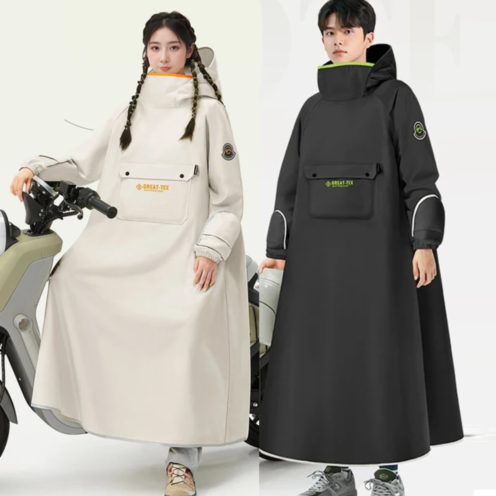 Cycling Gear For Rain - Poncho Impermeable para Ciclismo, Chubasquero para
