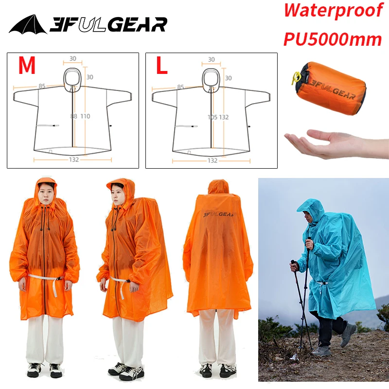 Cycling Gear For Rain - Chubasquero con cremallera 3F UL GEAR,
