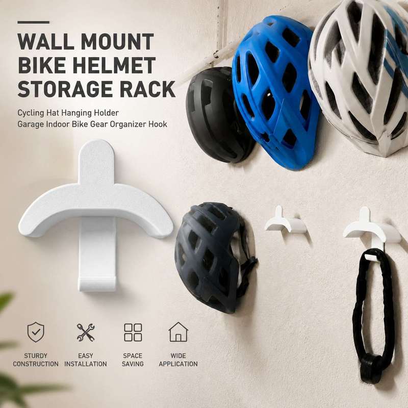 Cycling Gear Organizer Wall - Soporte de Pared para Casco de