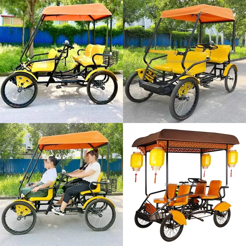 Cycling Quads - Bicicleta Familiar Estable de Cuatro Plazas