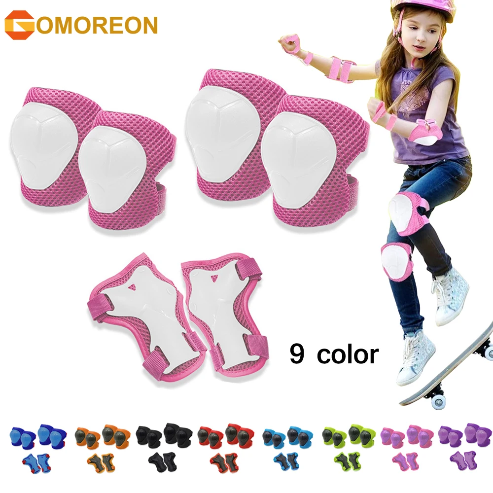 Cycling Protective Gear For Kids - GOMOREON-rodilleras para niños, coderas, protectores de