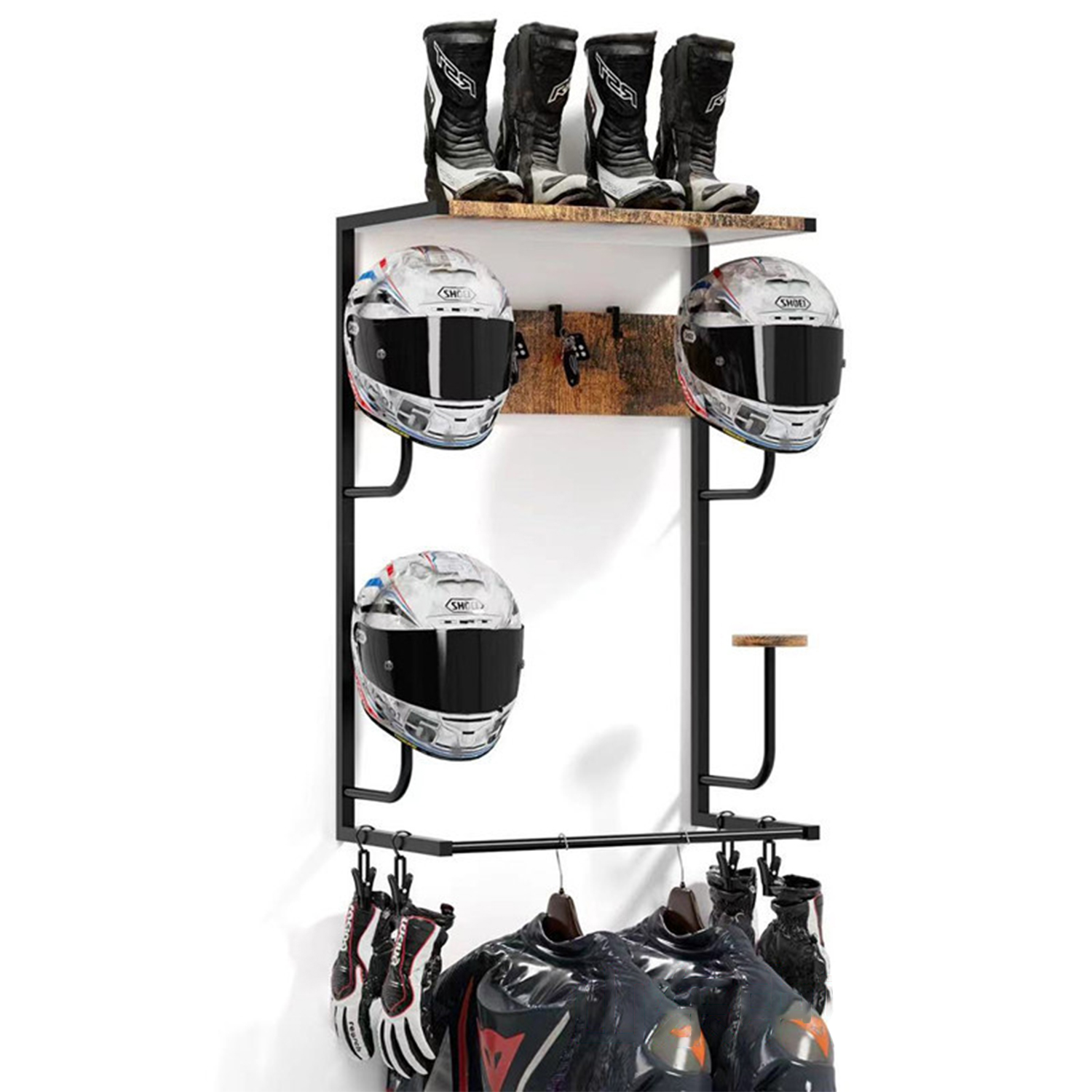 Cycling Gear Organiser - Soporte para casco de motocicleta, estante