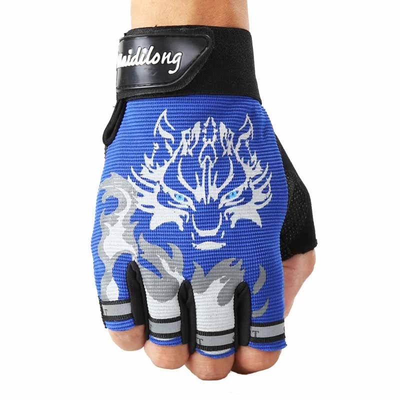 Cycling Gear Kids - Guantes de medio dedo Unisex para