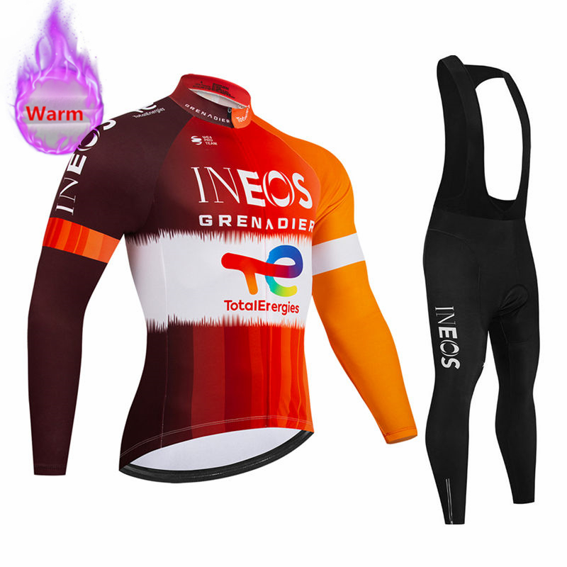 Cycling Gear Logo - Conjunto de Jersey de Ciclismo Térmico
