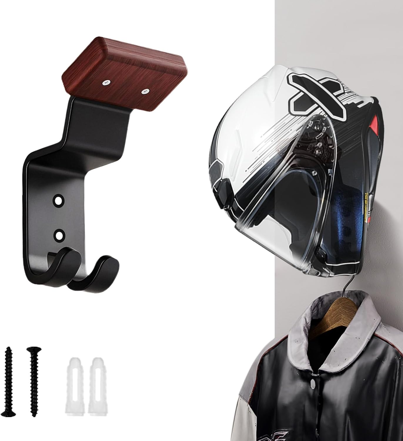 Cycling Gear Organizer Wall - Soporte de Pared para Casco de