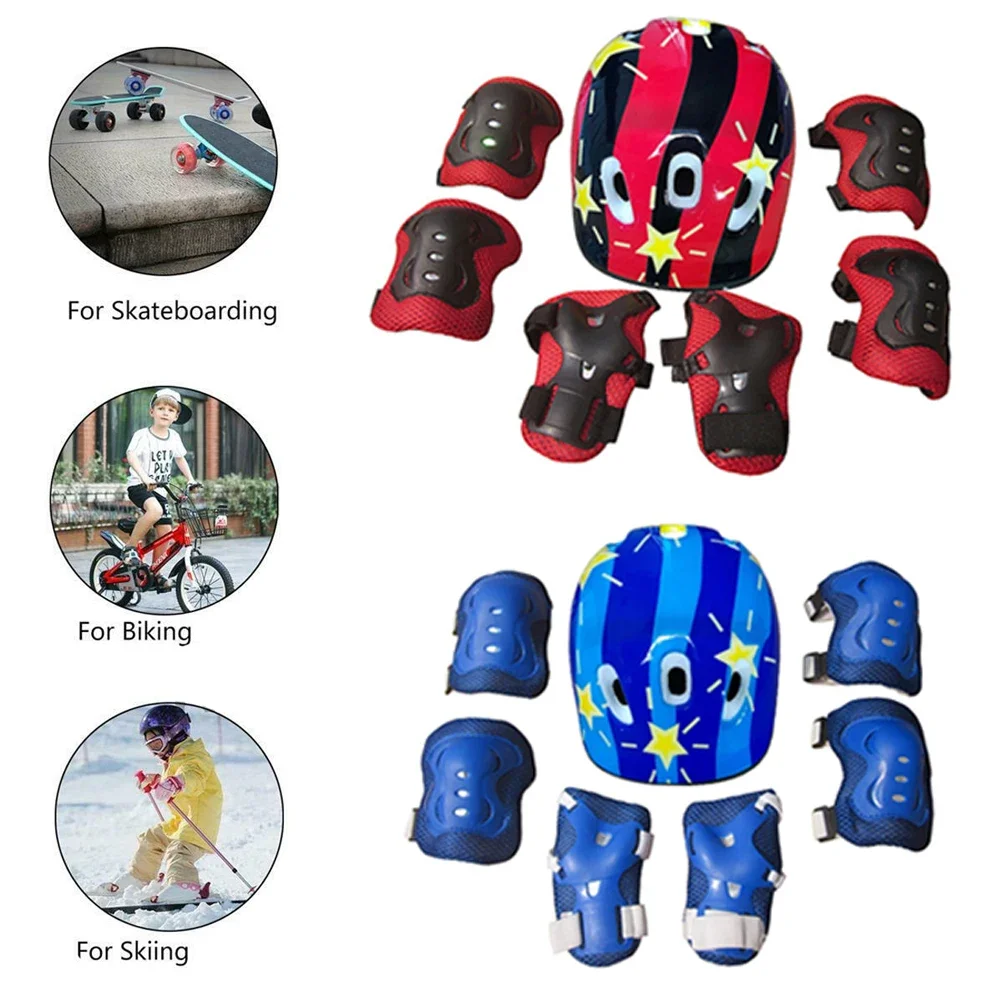 Casco y rodilleras ajustables  - Cycling Protective Gear For Kids reseña y precio
