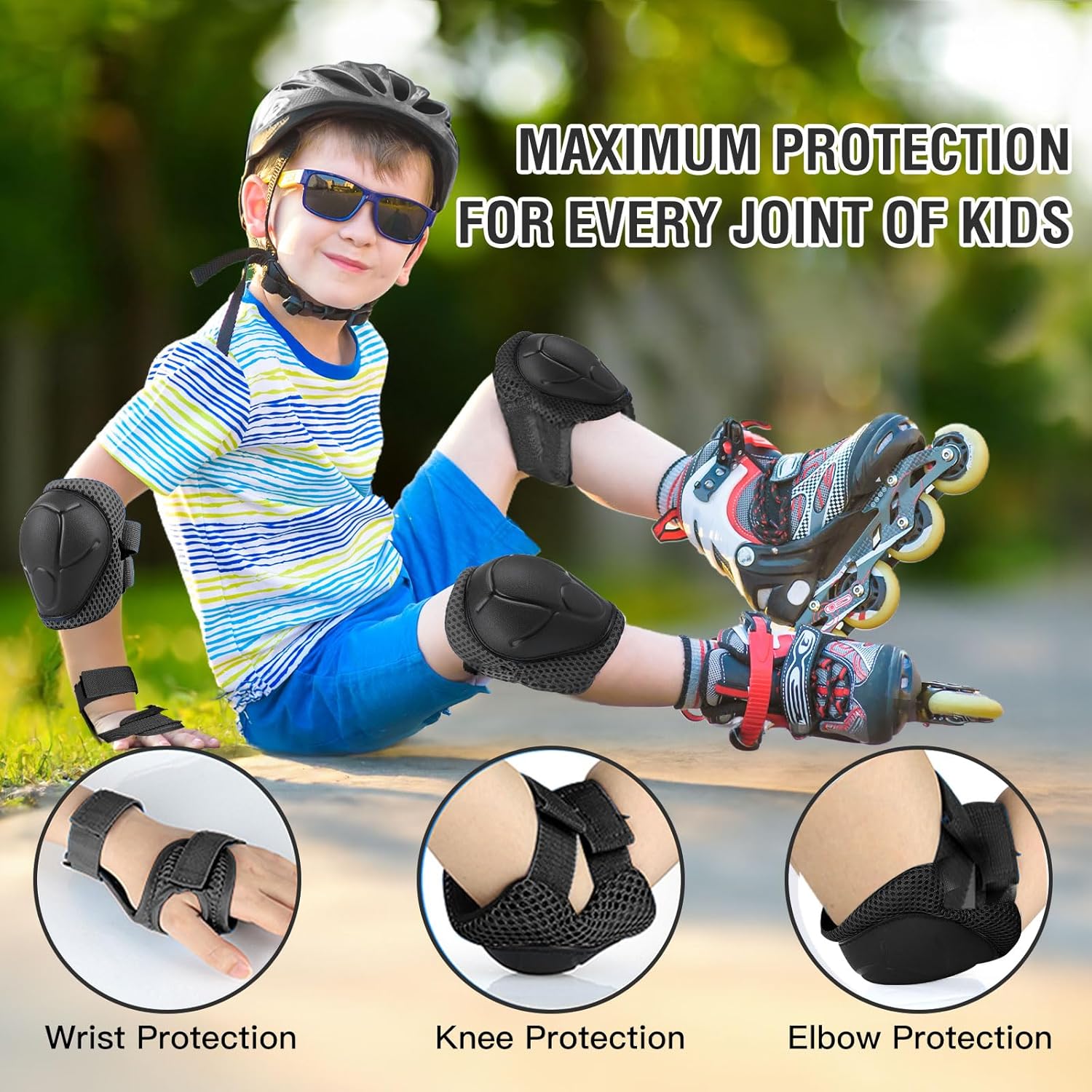 Juego de equipo de protección  - Cycling Protective Gear For Kids reseña y precio
