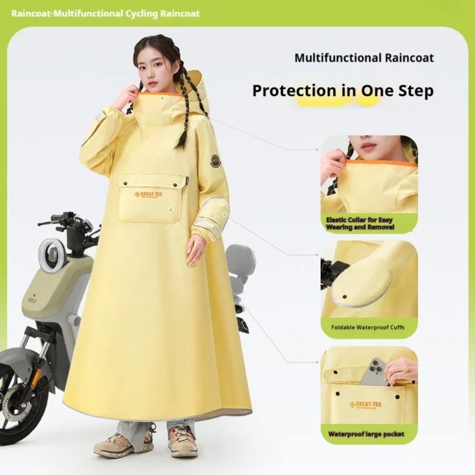 Poncho Impermeable para Ciclis - Cycling Gear For Rain reseña y precio