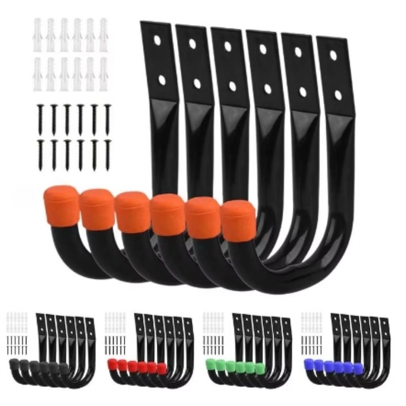 6 unids/set ganchos de montaje - Cycling Gear Wall Storage reseña y precio