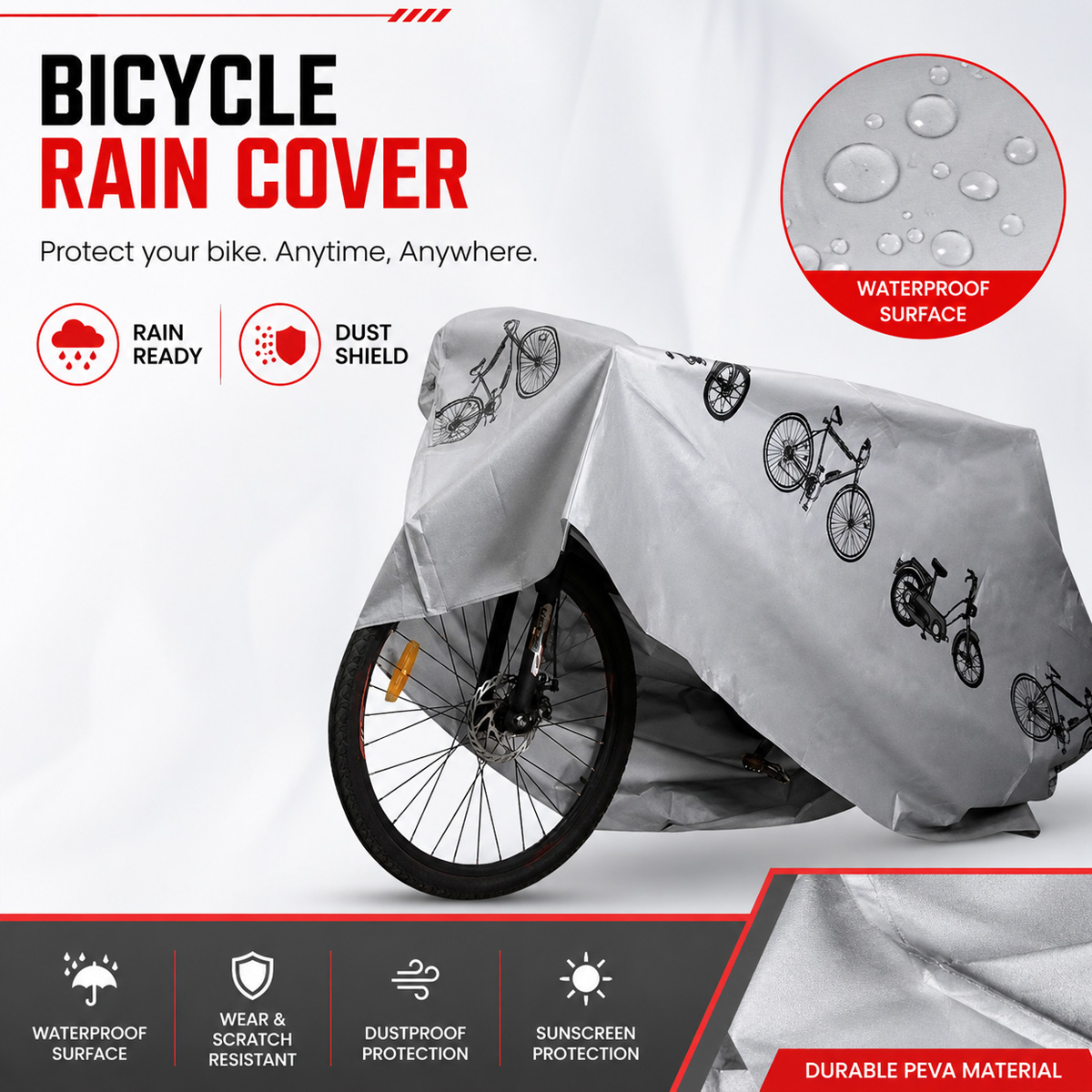 PINMOAP - Funda impermeable un - Cycling Gear For Rain reseña y precio