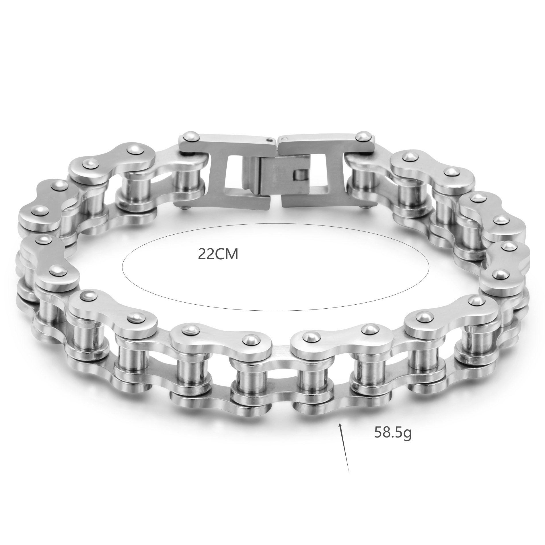 Pulsera de Cadena de Acero Ino - Yellow Cycling Gear reseña y precio