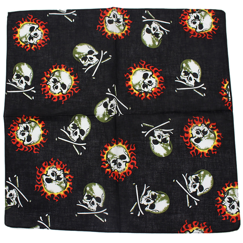 Pañuelo cuadrado de calavera p - Cycle Zone reseña y precio
