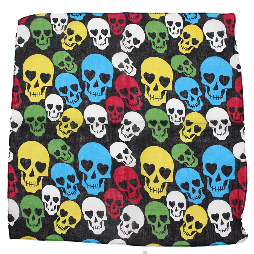 Pañuelo cuadrado de calavera p - Cycle Zone reseña y precio