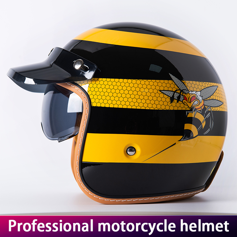 Nuevo casco de motocicleta Ret - Yellow Cycling Gear reseña y precio