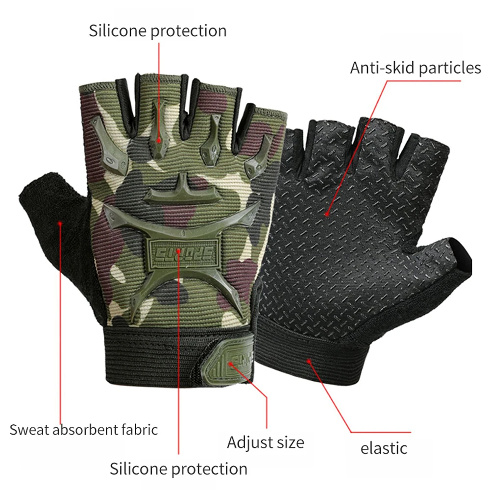 1 par de guantes tácticos sin  - Cycling Gear Kids reseña y precio