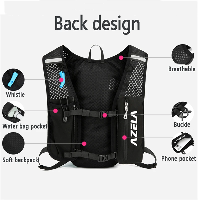 Mochila con chaleco de hidrata - Cycling Gear Backpack reseña y precio